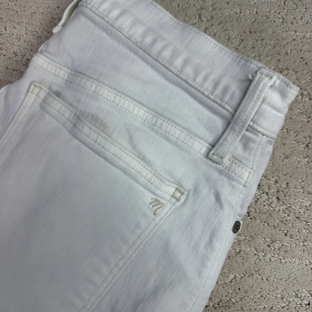 Women's‎ Madewell Size 29 Classic Straight Jean White High Rise